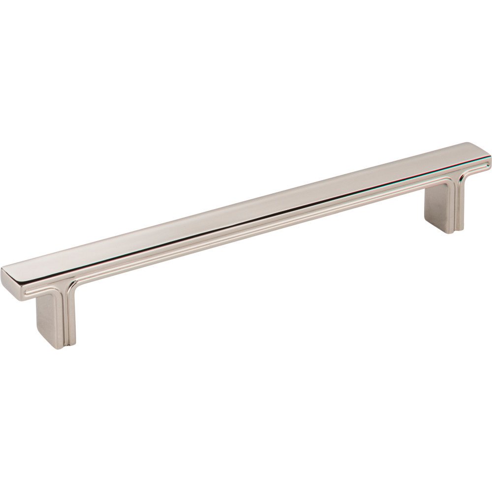 7 5/8" Overall Length Rectangle Cabinet Pull in Polished Nickel