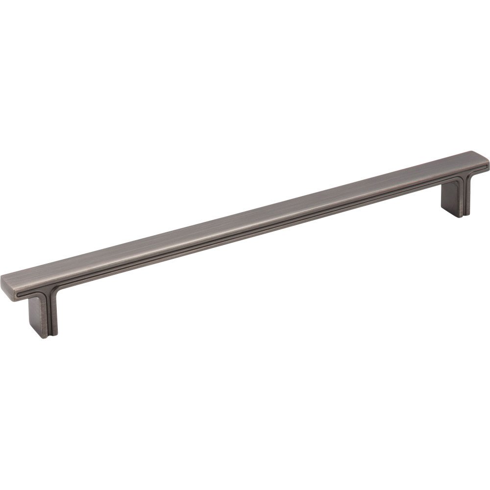 10 5/16" Overall Length Rectangle Cabinet Pull in Brushed Pewter