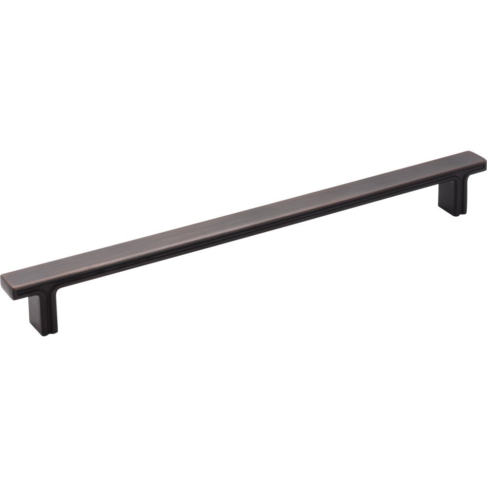10 5/16" Overall Length Rectangle Cabinet Pull in Brushed Oil Rubbed Bronze