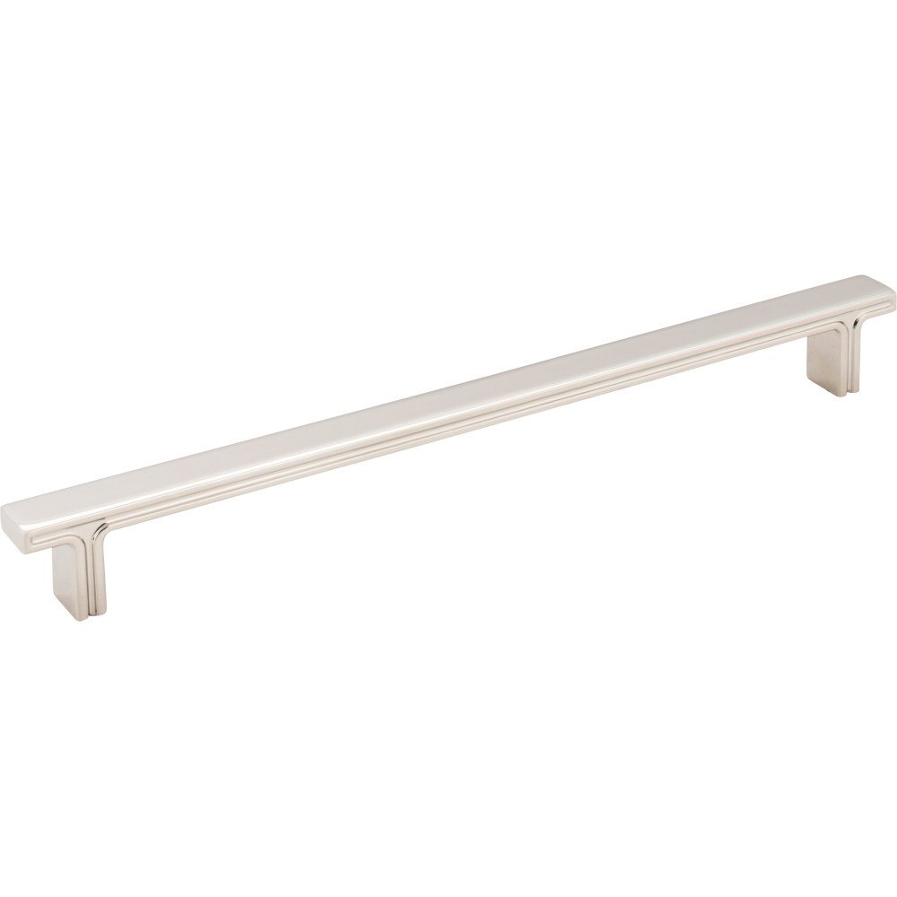 10 5/16" Overall Length Rectangle Cabinet Pull in Polished Nickel