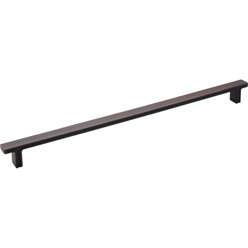 13 15/16" Overall Length Rectangle Cabinet Pull in Brushed Oil Rubbed Bronze