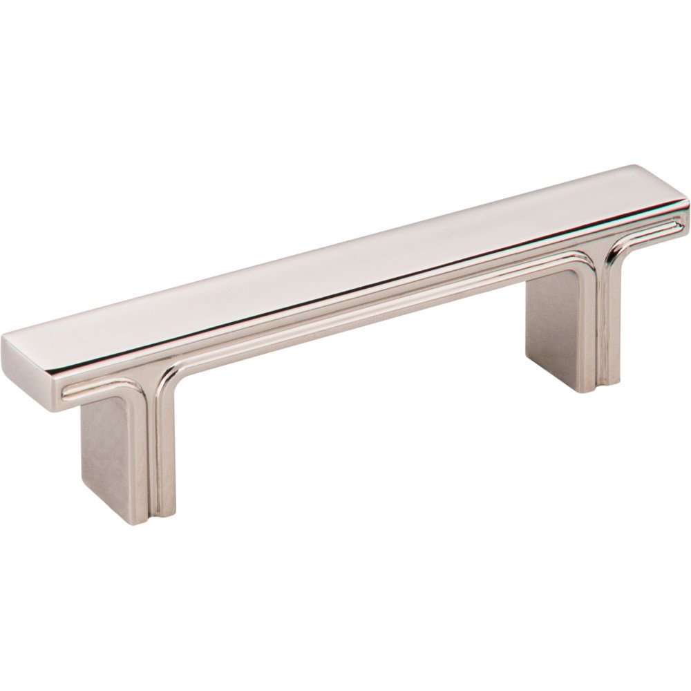 4 5/16" Overall Length Rectangle Cabinet Pull in Polished Nickel
