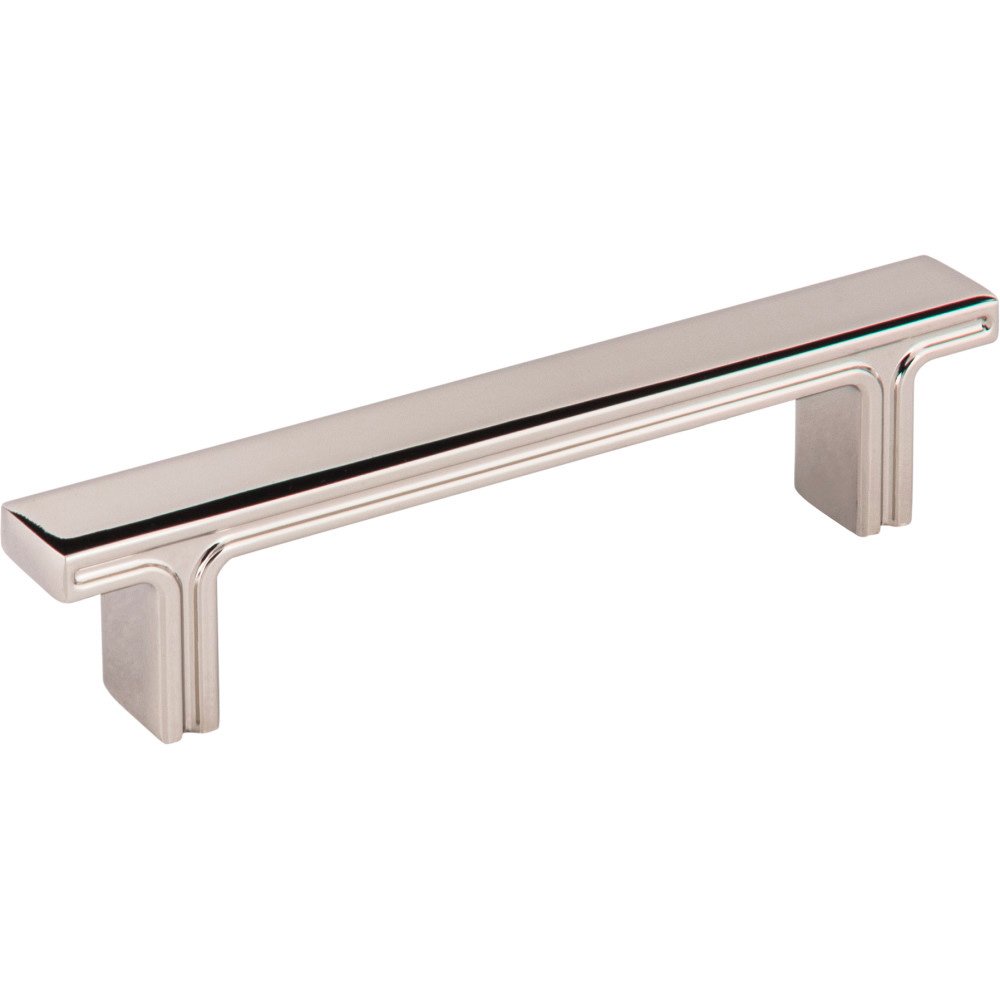 5 1/8" Overall Length Rectangle Cabinet Pull in Polished Nickel