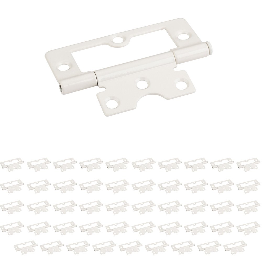 (50 PACK) 3" Swaged Loose Pin Non-mortise Hinge in Almond