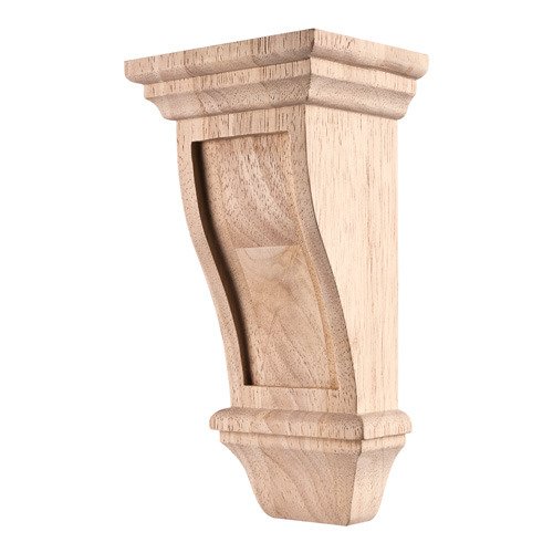5" x 10" x 4" Reeded Renaissance Transitional Corbel in Cherry Wood