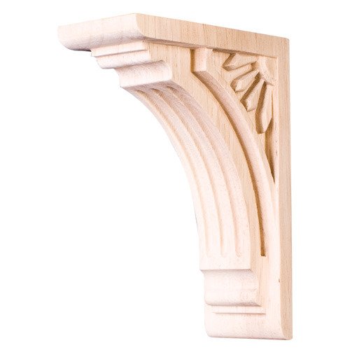 6" Art Deco Corbel in Hard Maple Wood