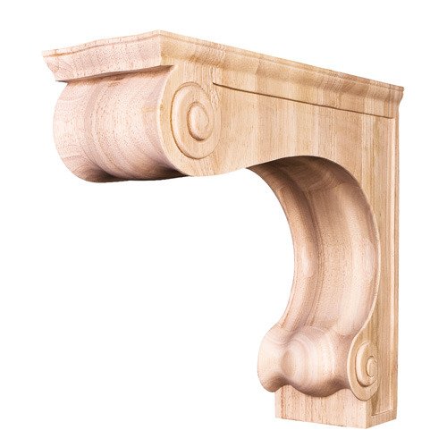 6" x 18" x 16" Large Traditional Corbel in Hard Maple Wood