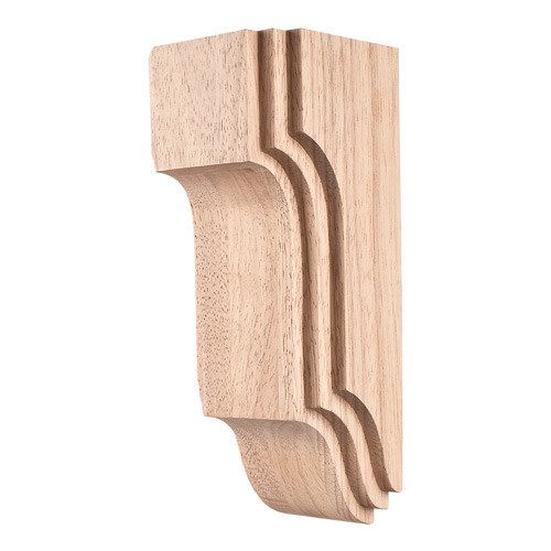 10" Stacked Arts & Crafts Corbel in Hard Maple Wood