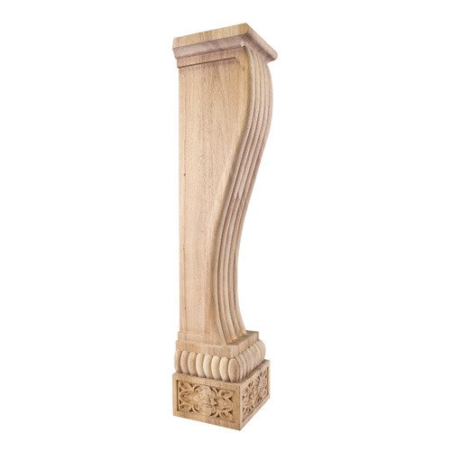 Baroque Traditional Fireplace Corbel in Hard Maple Wood