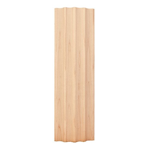2-7/8" X 3/4" Curved Fluted Moulding in Maple Wood (8 Linear Feet)