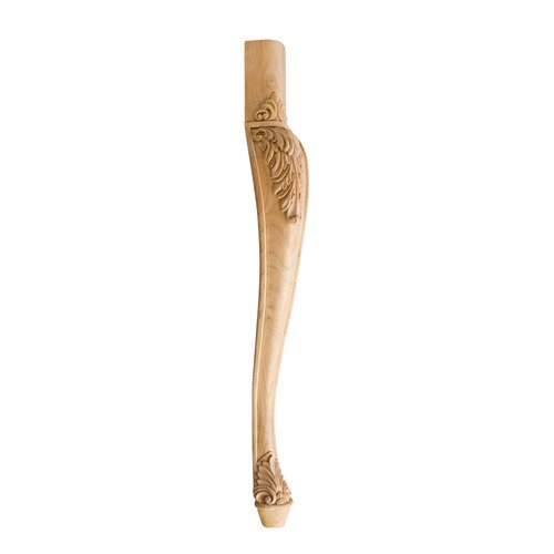 35 1/2" Acanthus Traditional Leg in Rubberwood Wood