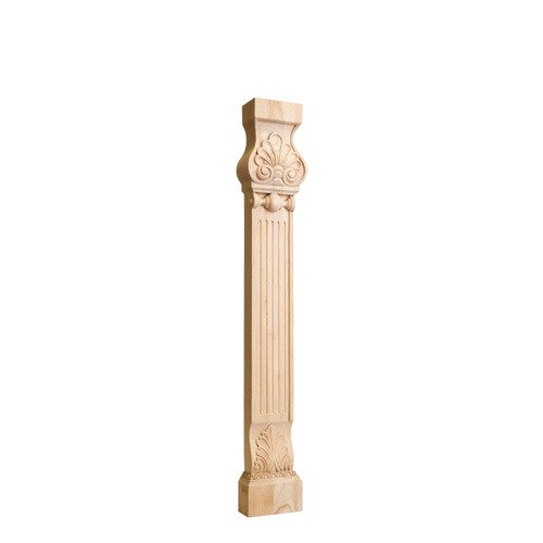 31" Acanthus & Shell Traditional Leg in Maple Wood