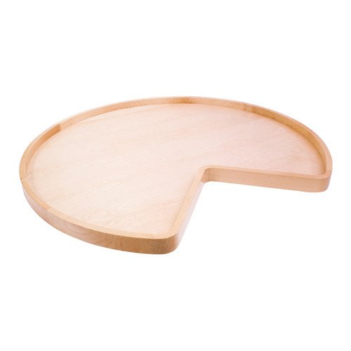 28" Kidney Wooden Lazy Susan without Hole