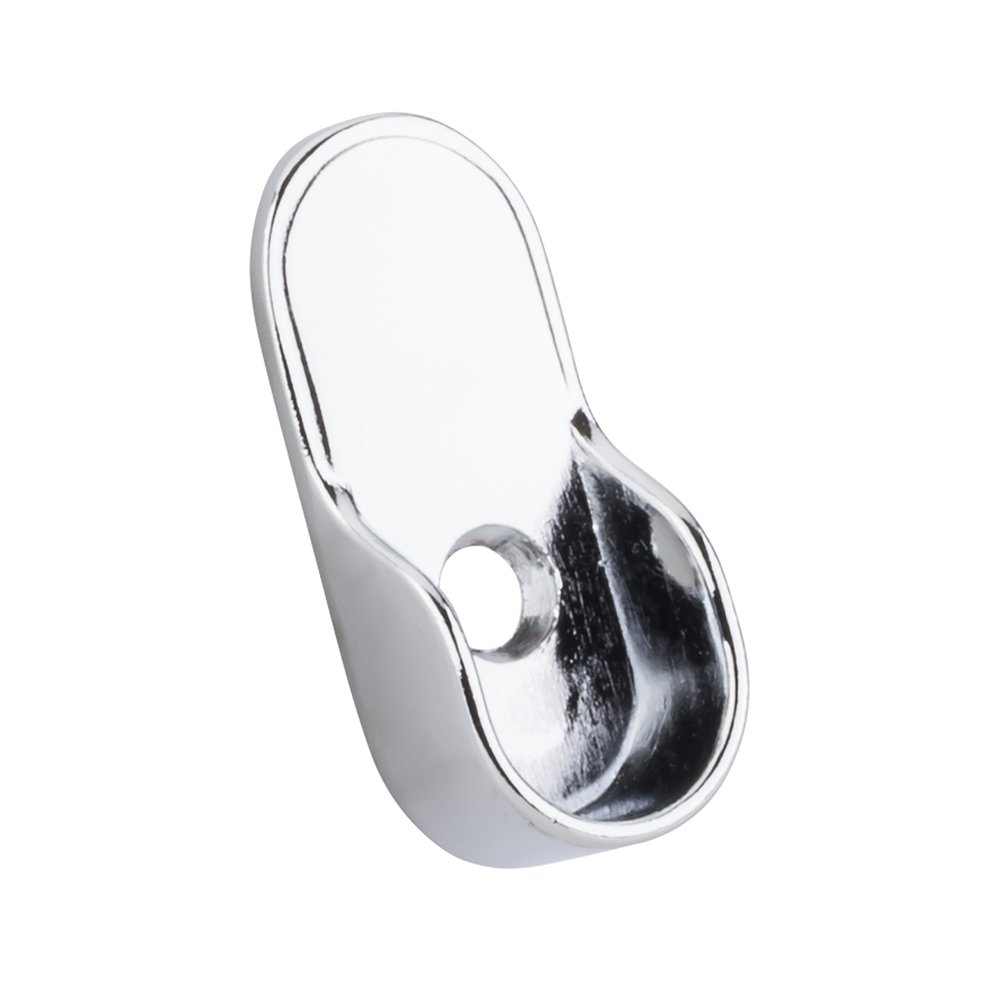 Mounting Bracket for Oval Closet Rod 32 mm Knock-in Type in Polished Chrome