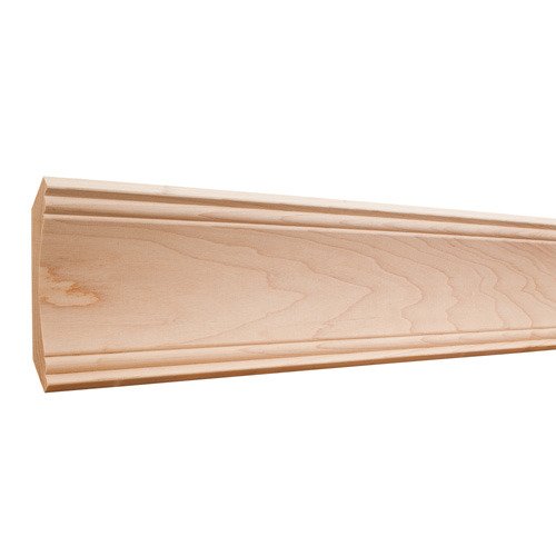 4-1/4" x 3/4" Cove Crown Moulding in Maple Wood (8 Linear Feet)