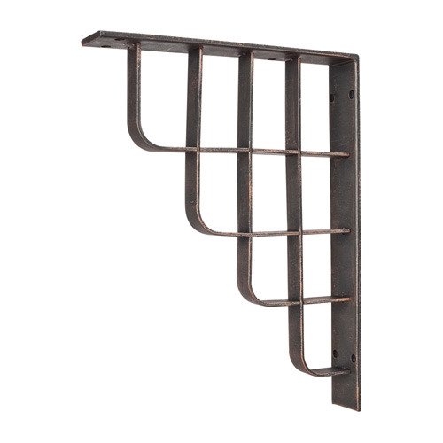 Metal (Iron) Arts & Crafts Bar Bracket in Brushed Oil Rubbed Bronze