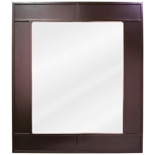 26" x 30" Mirror in Espresso with Beveled Glass