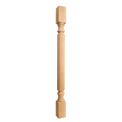 3" x 3" x 42" Reed Traditional Post in Rubberwood Wood