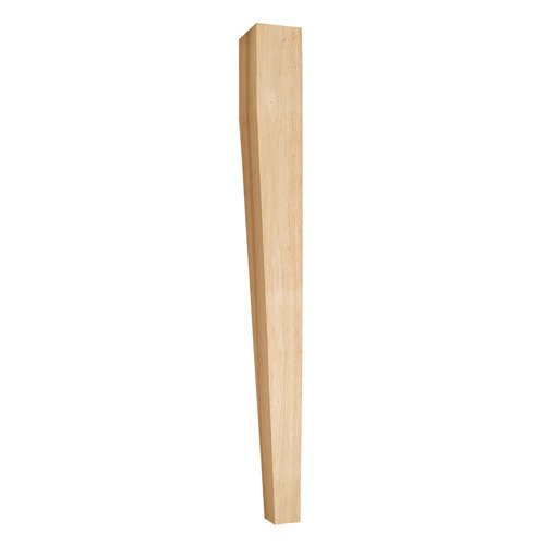 3 1/2" x 35 1/2" x 3 1/2" Tapered Transitional Post in Rubberwood Wood