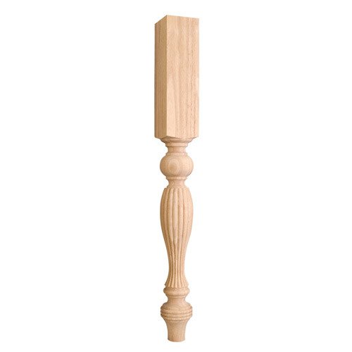 3 3/4" x 35 1/2" 3 3/4" Reed Traditional Post in Hard Maple Wood