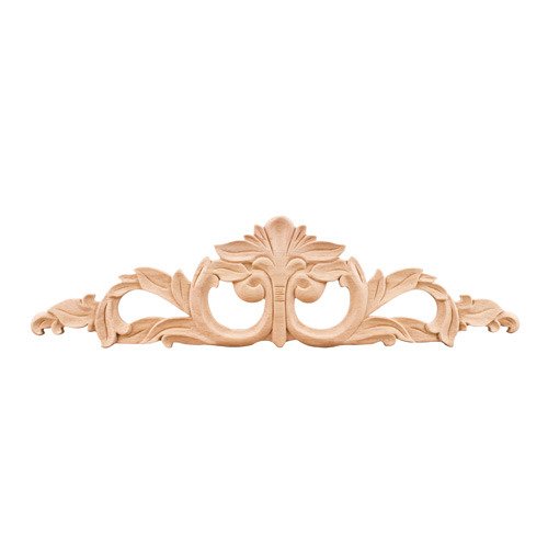 5 3/8" Acanthus Traditional Onlay in Rubberwood Wood