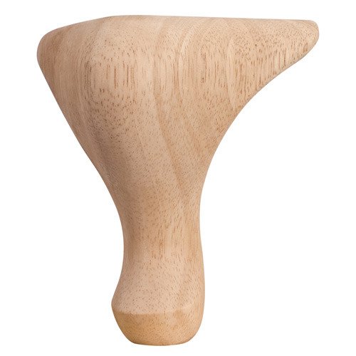 4 1/4" x 6" x 4 1/4" Queen Anne Traditional Leg in Cherry Wood