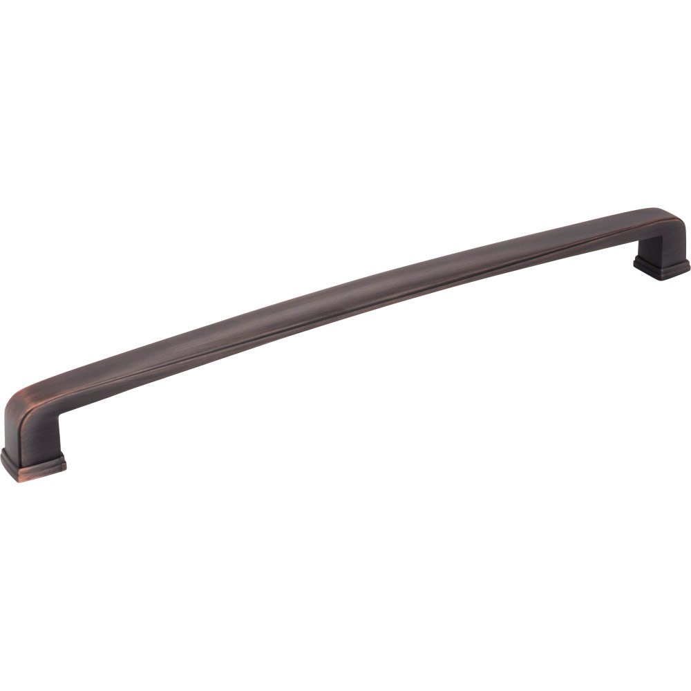 12" Centers Plain Square Appliance Pull in Brushed Oil Rubbed Bronze
