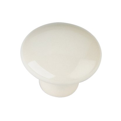 1 3/8" Diameter Ceramic Knob in Almond Powder Coat