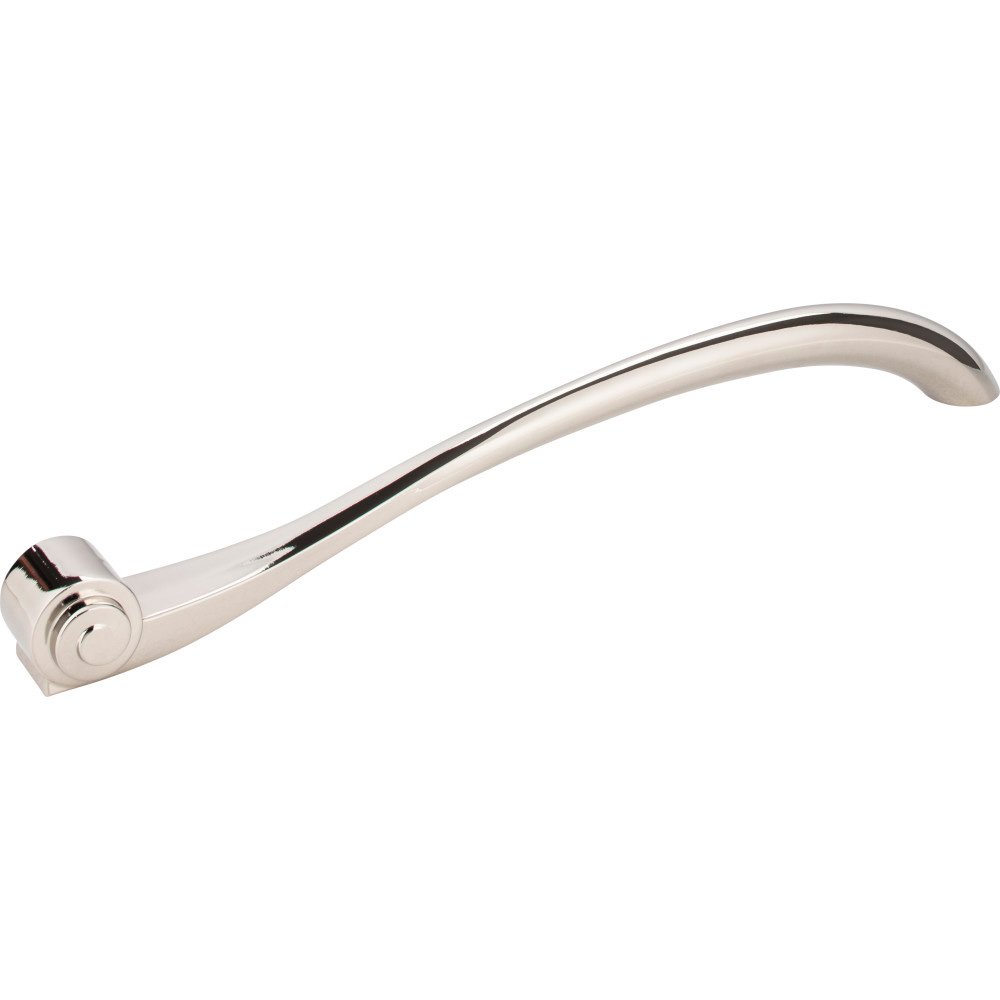 12" Centers Scroll Appliance Pull in Polished Nickel