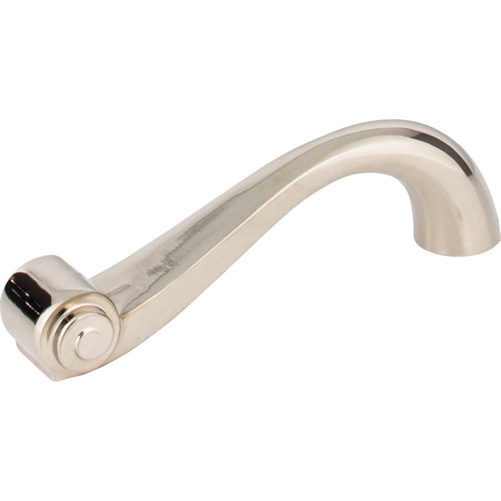 3 3/4" Centers Scroll Pull in Polished Nickel