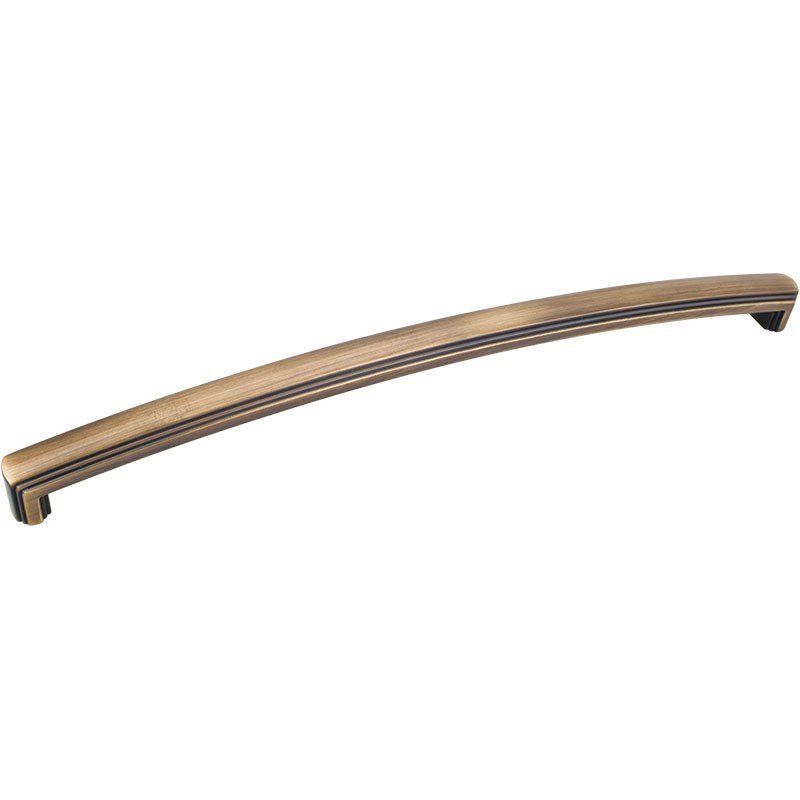 18" Centers Appliance Pull in Antique Brushed Satin Brass