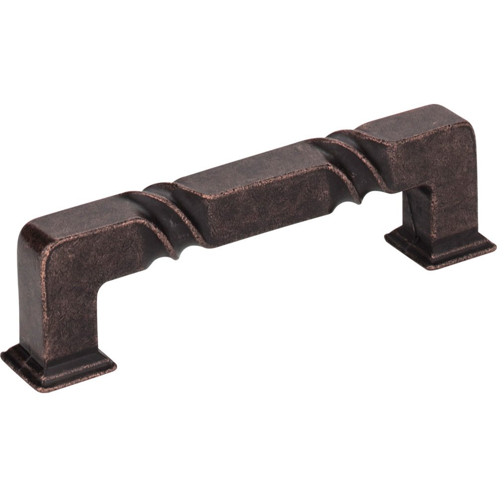3 3/4" Centers Rustic Pull in Distressed Oil Rubbed Bronze