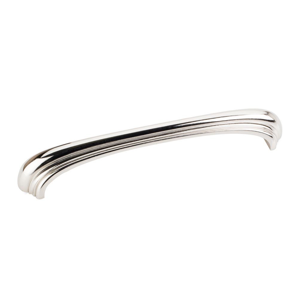 6 1/4" Centers Decorative Pull in Polished Nickel