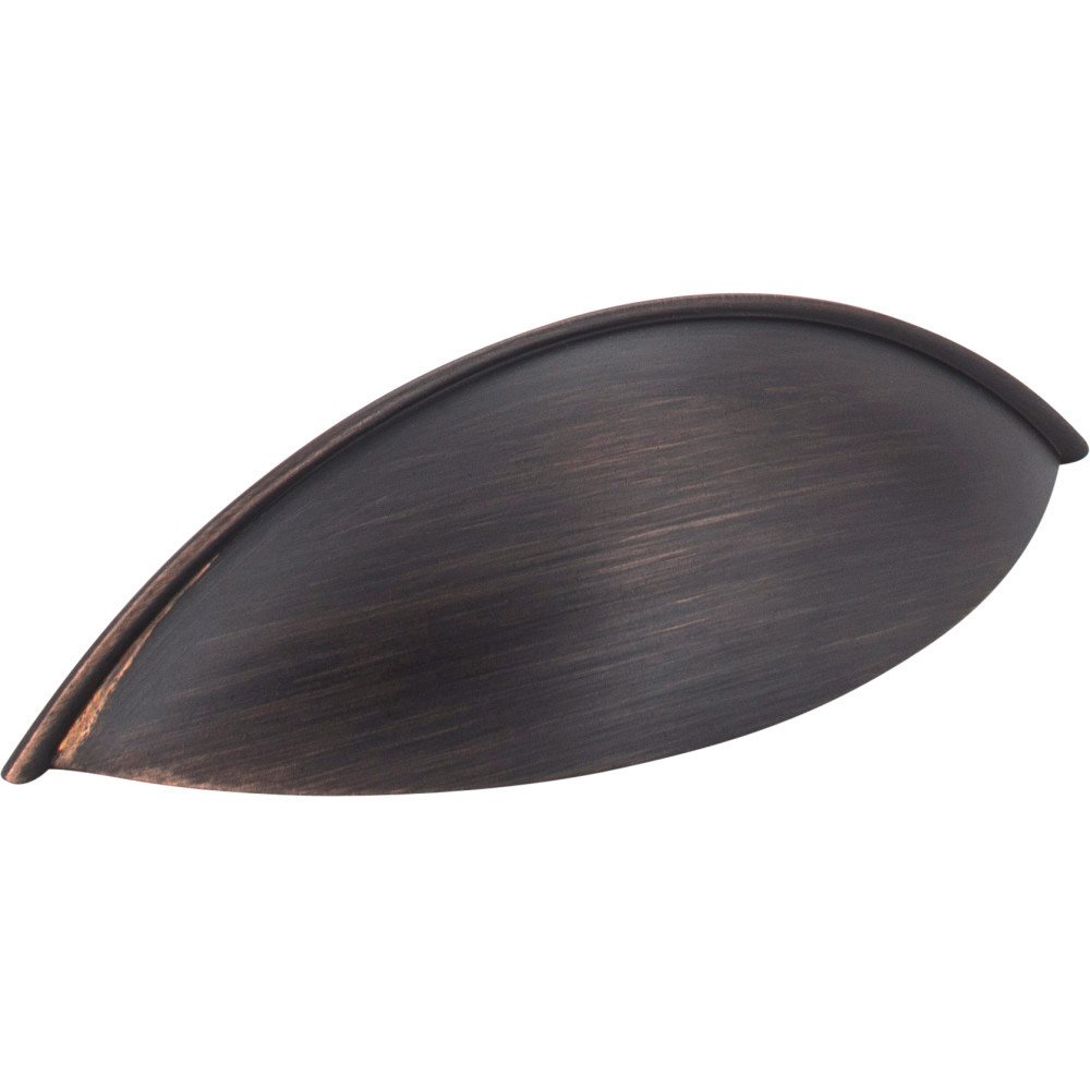 3 3/4" Centers Shaker Cup Pull in Brushed Oil Rubbed Bronze