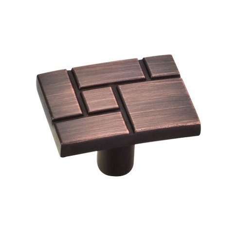 1 7/16" x 1 1/16" Breighton Knob in Brushed Oil Rubbed Bronze