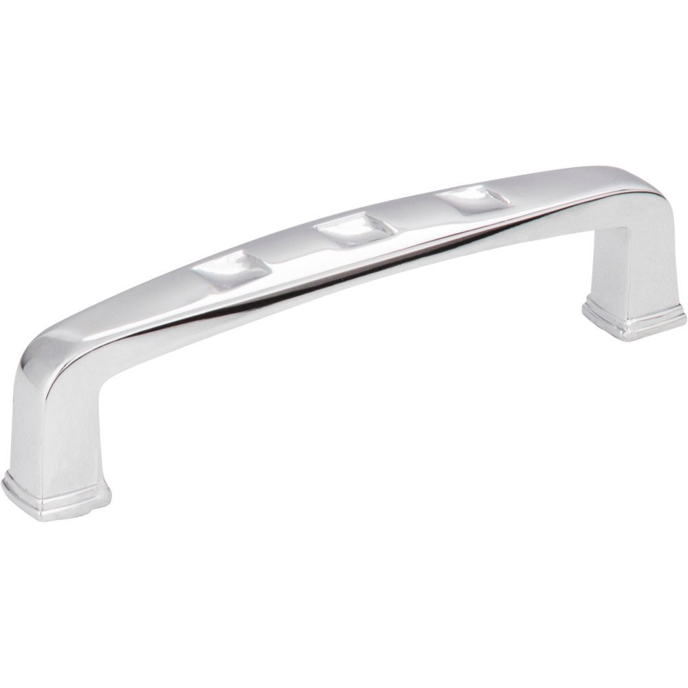 3 3/4" Centers Modern Cabinet Pull in Polished Chrome