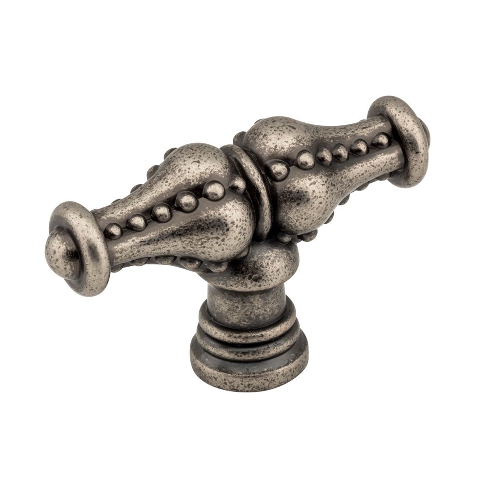 2 1/4" Beaded Knob in Distressed Pewter