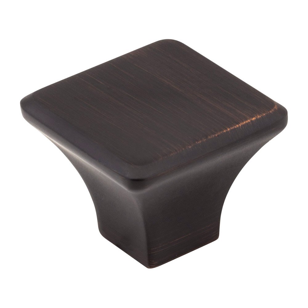 1 1/4" Square Knob in Brushed Oil Rubbed Bronze