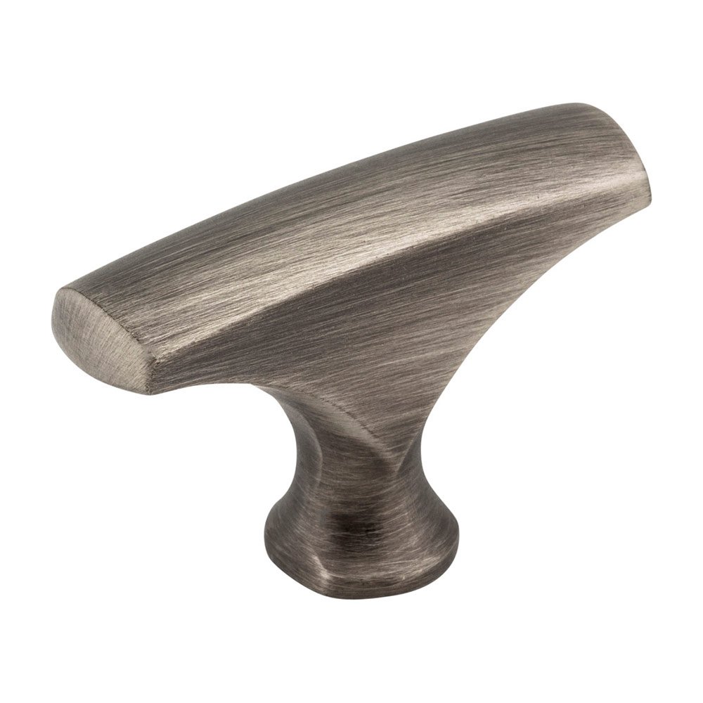 1 5/8" Rectangle Knob in Brushed Pewter