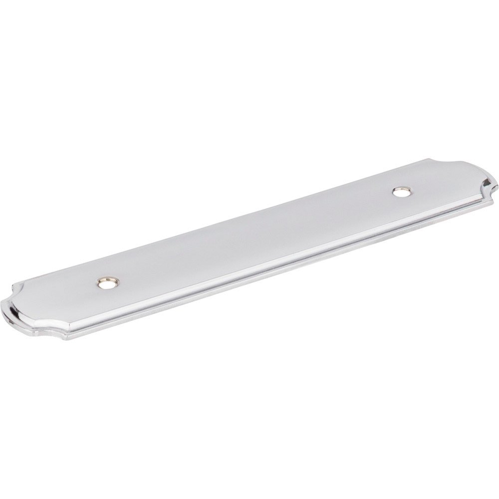 3 3/4" Centers Plain Handle Backplate in Polished Chrome