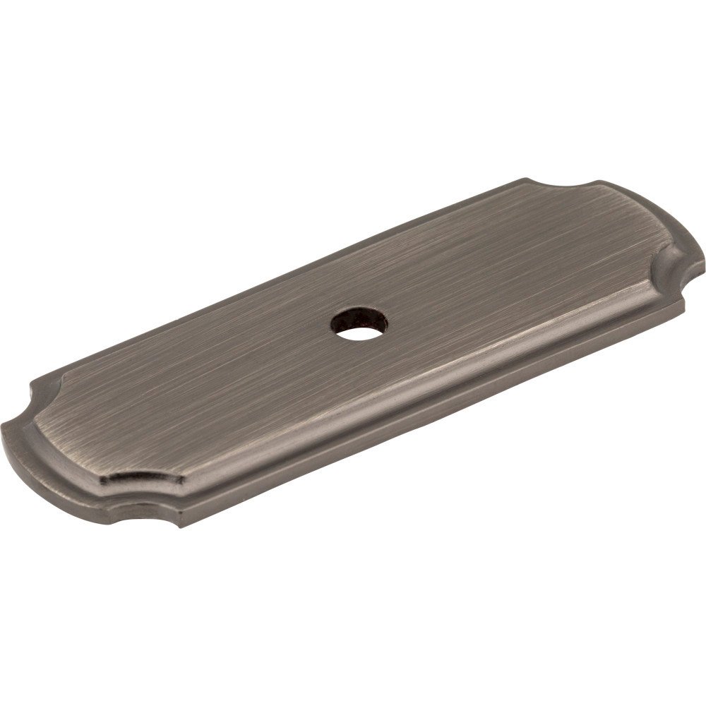 Knob Backplate in Brushed Pewter