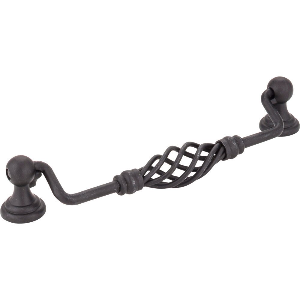 6 1/4" Centers Twisted Iron Pull in Gun Metal