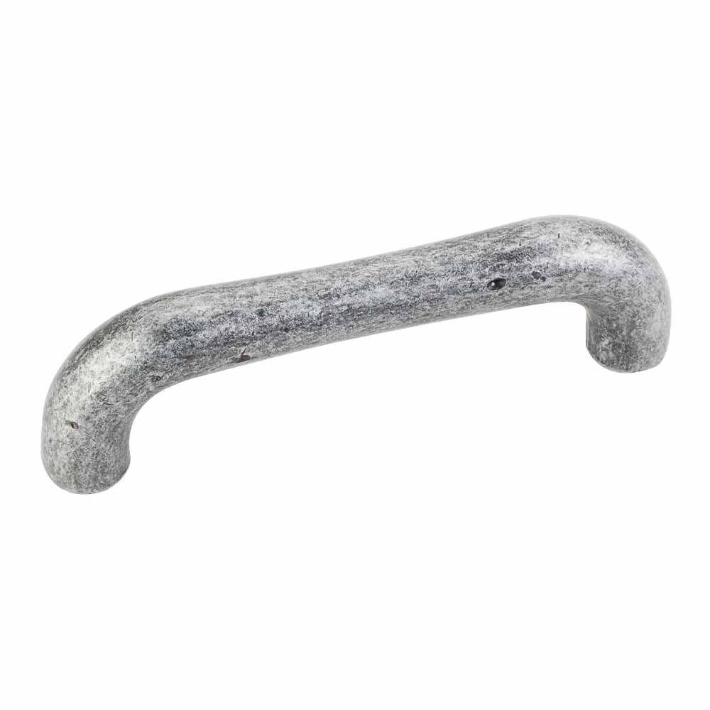 3 3/4" Centers Weathered Pull in Distressed Antique Silver