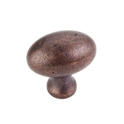 1 9/16" Weathered Football Knob in Distressed Oil Rubbed Bronze