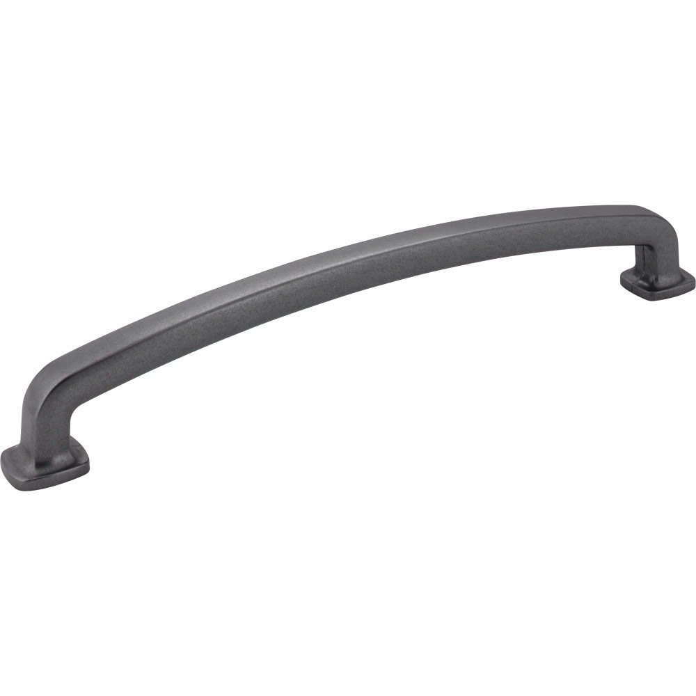 12" Centers Forged Look Flat Bottom Appliance Pull in Gun Metal