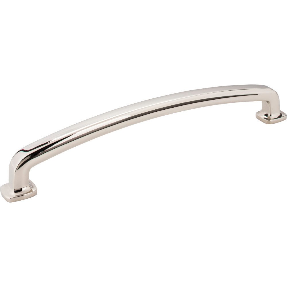 12" Centers Forged Look Flat Bottom Appliance Pull in Polished Nickel
