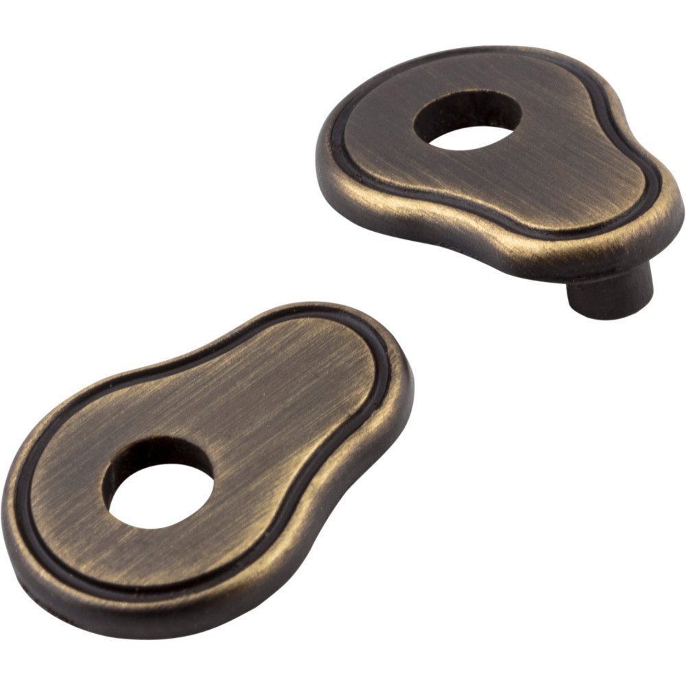 3" to 3 3/4" Transitional Adaptor Backplates in Antique Brushed Satin Brass