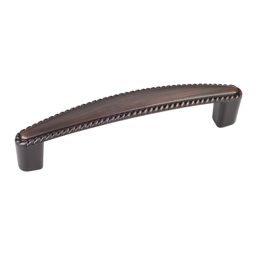 3 3/4" Centers Pull with Rope Trim in Brushed Oil Rubbed Bronze