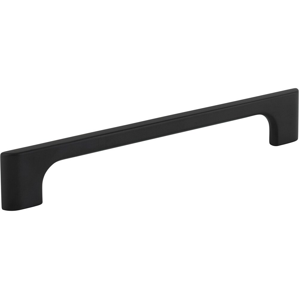160mm Centers Asymmetrical Leyton Cabinet Pull in Matte Black