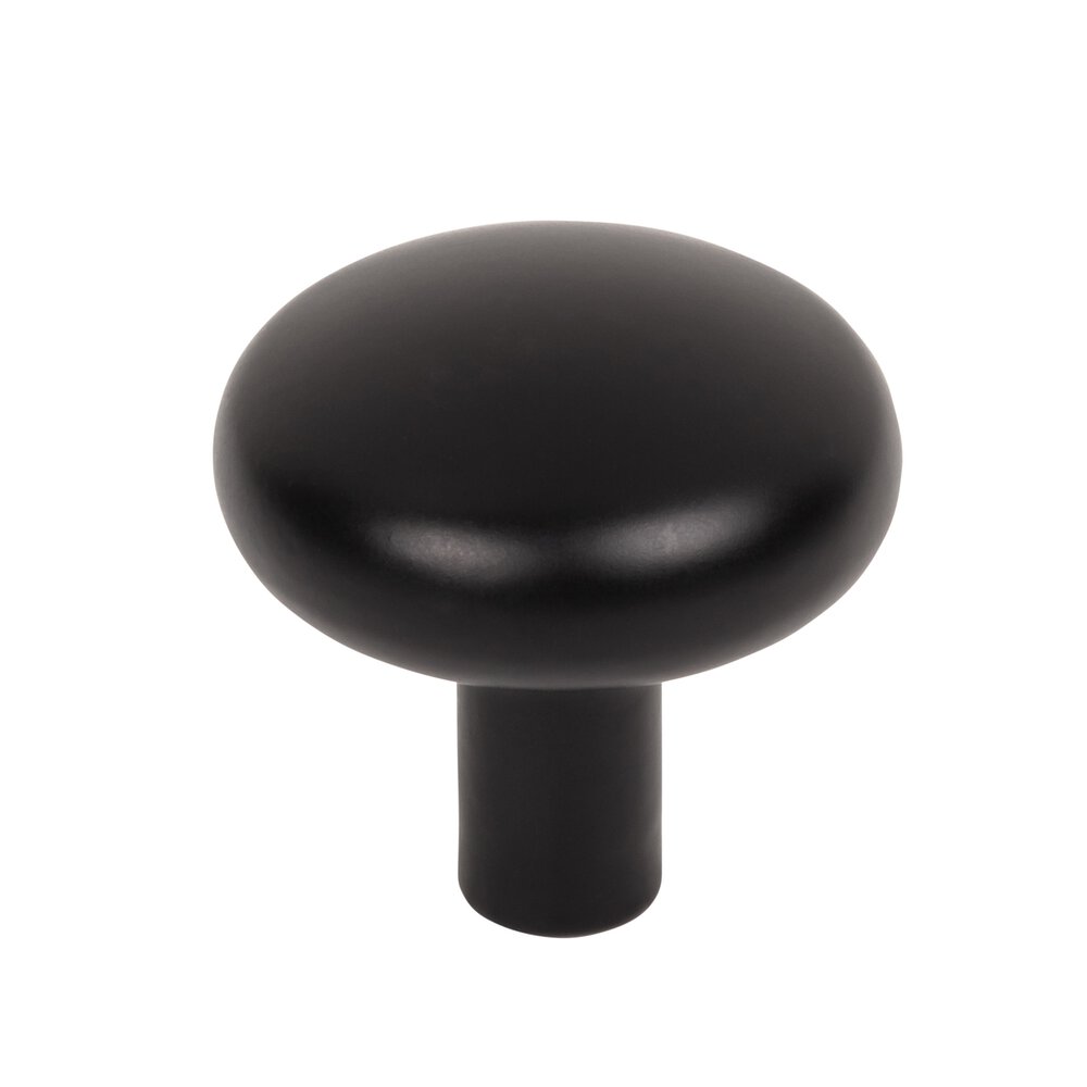 1-1/4" Diameter Mushroom Knob in Matte Black